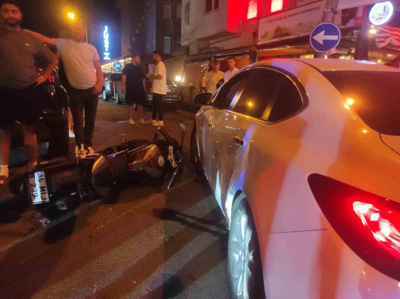 Tekirdağ’da motosiklet ile otomobil çarpıştı: 1 yaralı