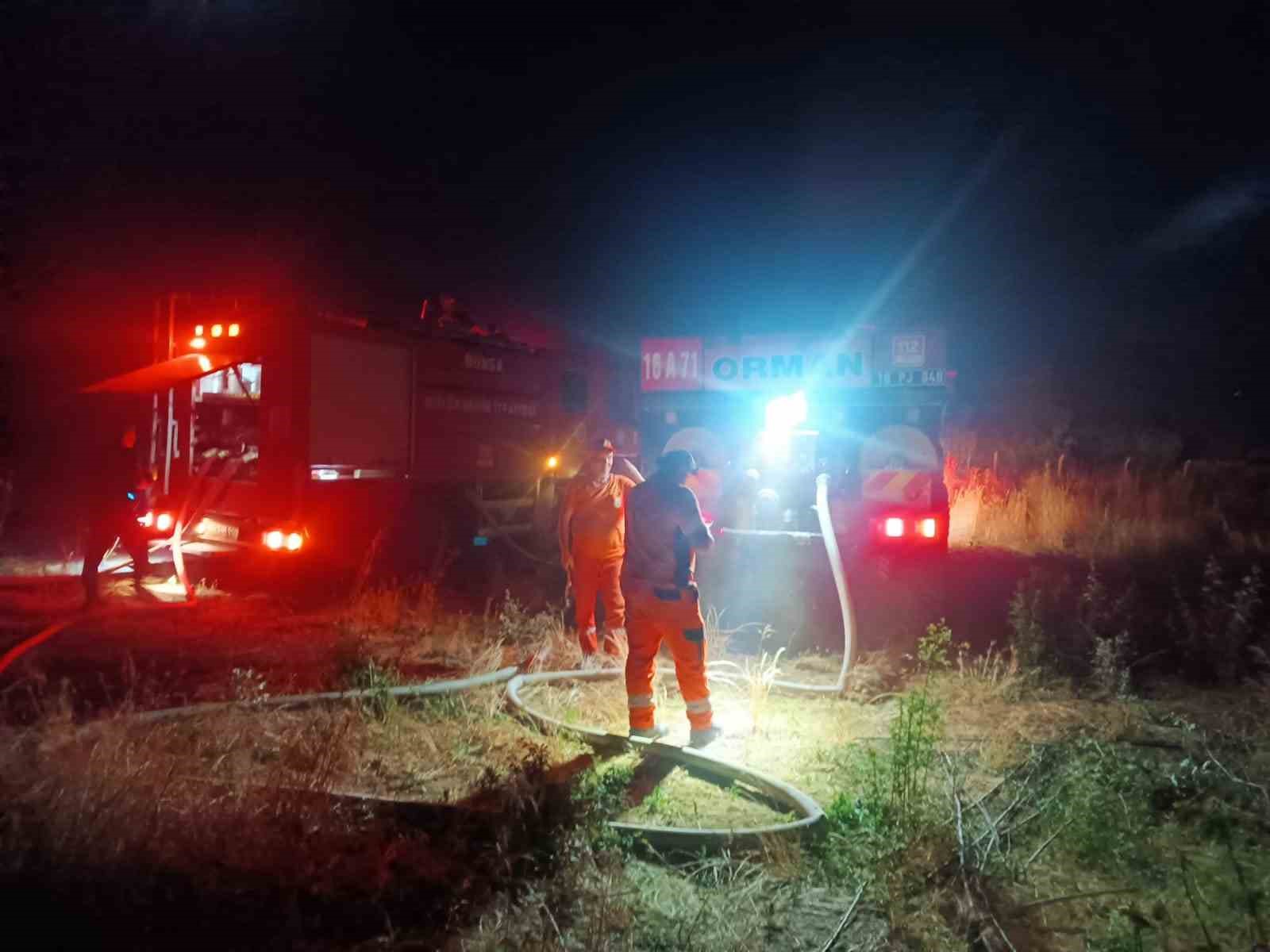 Otluk alanda çıkan yangın ağaçlık alana sıçradı