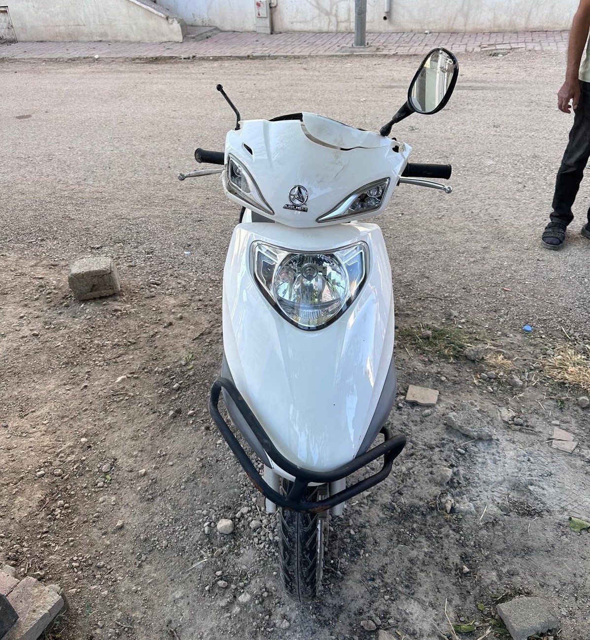Adyamanda hafriyat kamyonu motosikletle arpt: 1 l, 1 yaral
