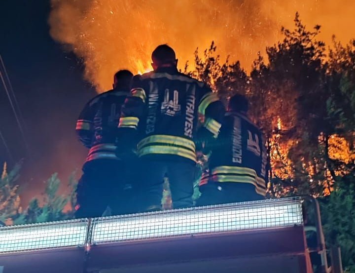 İşte Erzurum itfaiyesinin kahramanları