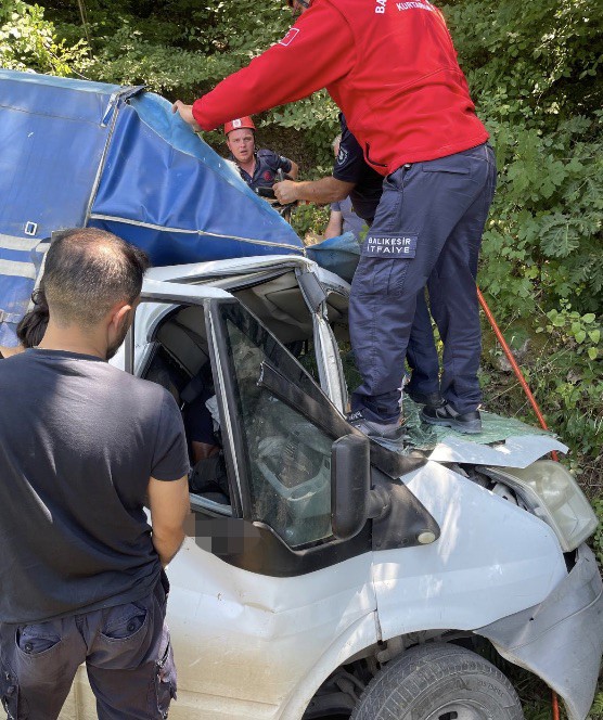 Manyas&rsquo;ta trafik kazası: 1 yaralı
