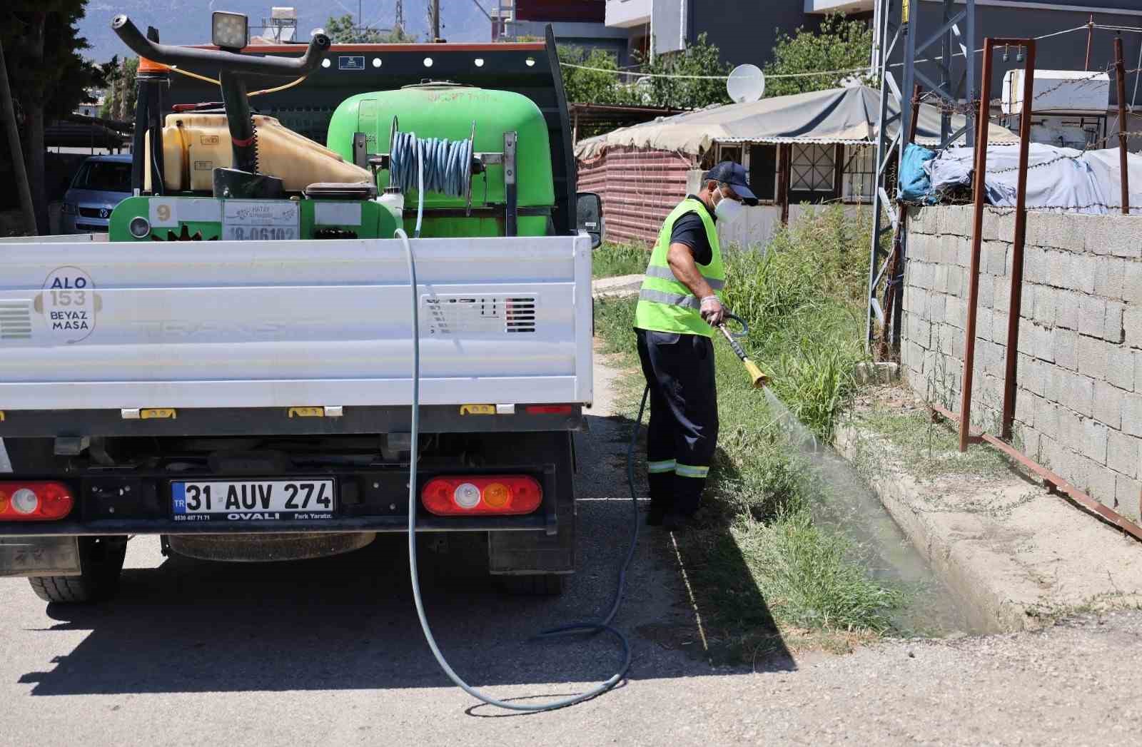 Hatay’da sinek ve haşerelere karşı mücadele 7 gün, 24 saat devam ediyor