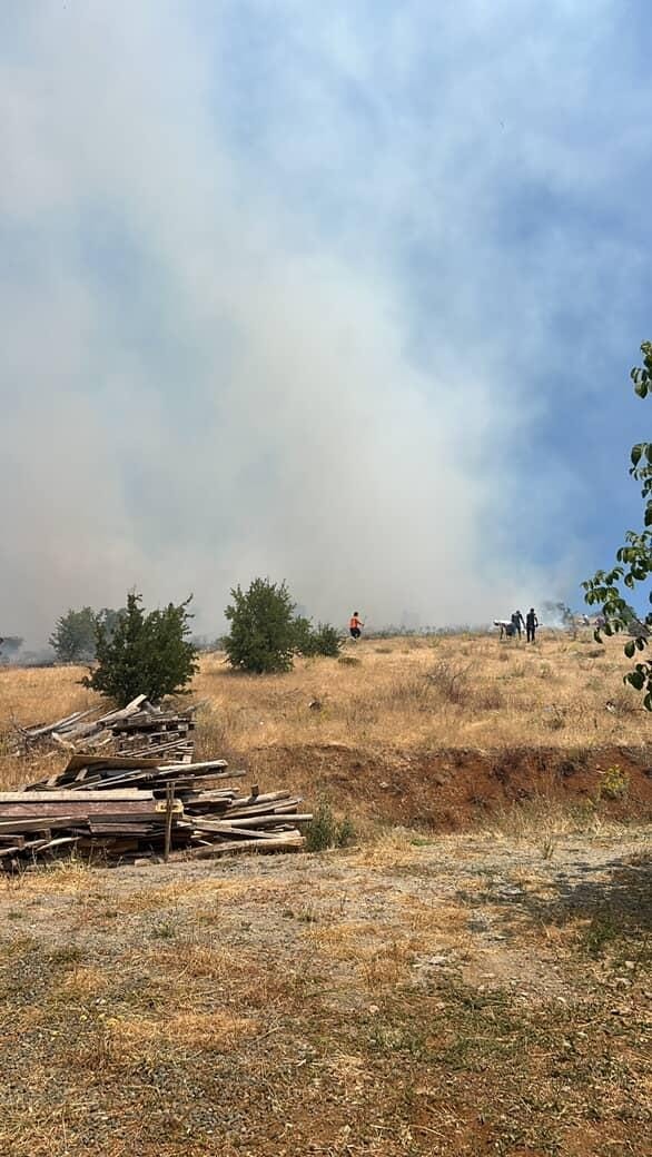 Elazığ&rsquo;da otluk alanda &ccedil;ıkan yangın s&ouml;nd&uuml;r&uuml;ld&uuml;

