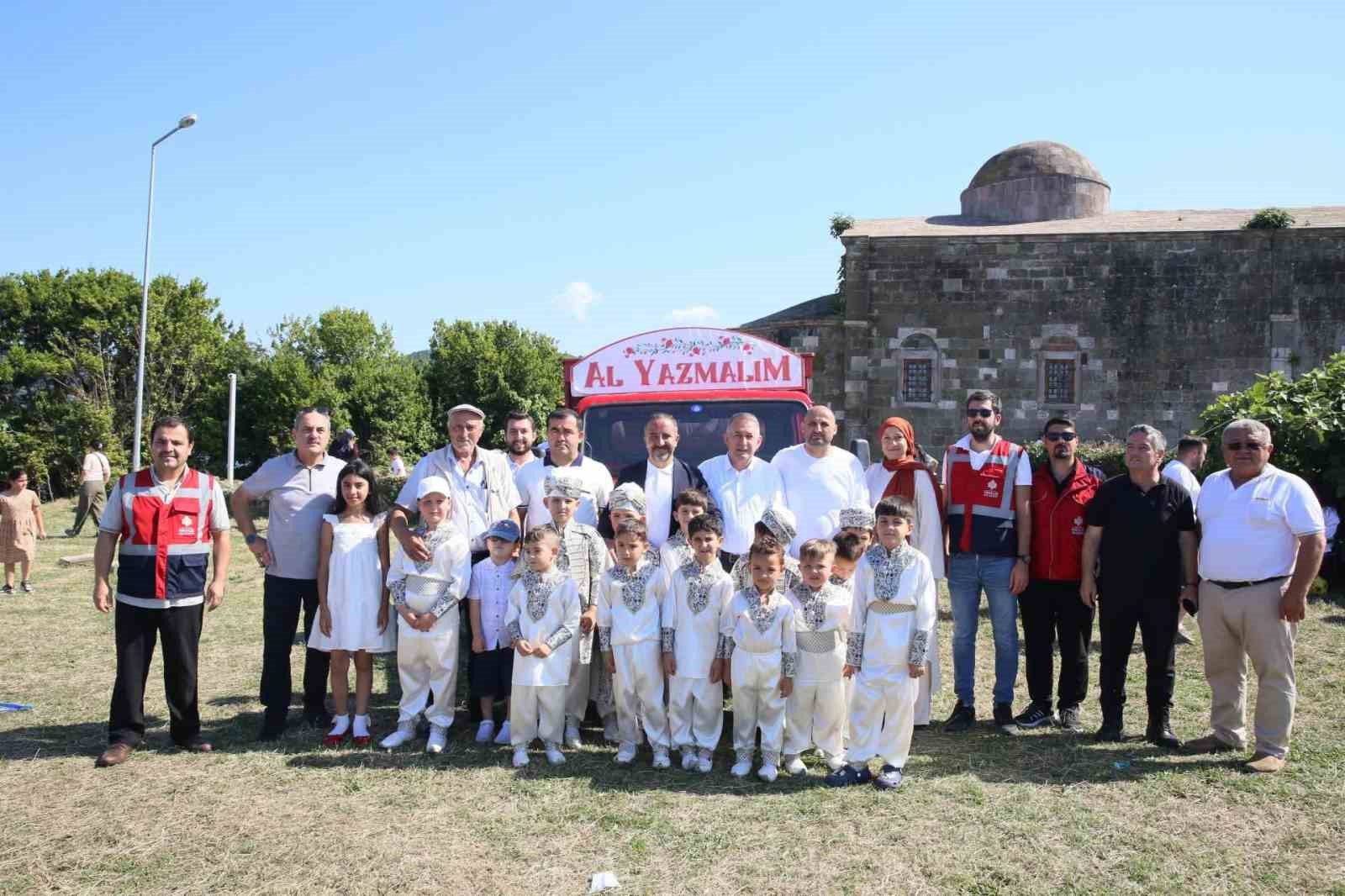 Ordu’nun sakin şehrinde 46 çocuk için toplu sünnet töreni