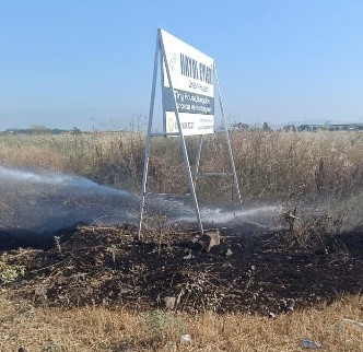 G&ouml;nen&rsquo;de &ccedil;ıkan ot yangını kontrol altına alındı
