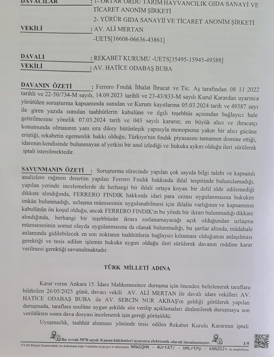 Ferrero&rsquo;ya &rsquo;yasak&rsquo; geldi
