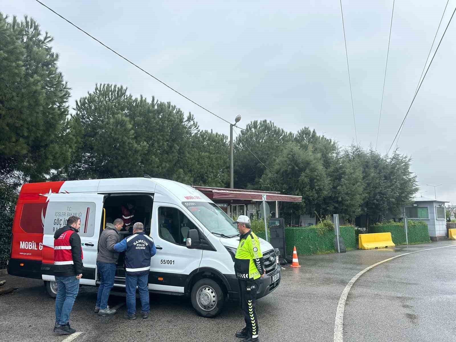 Samsun’da düzensiz göçle mücadele