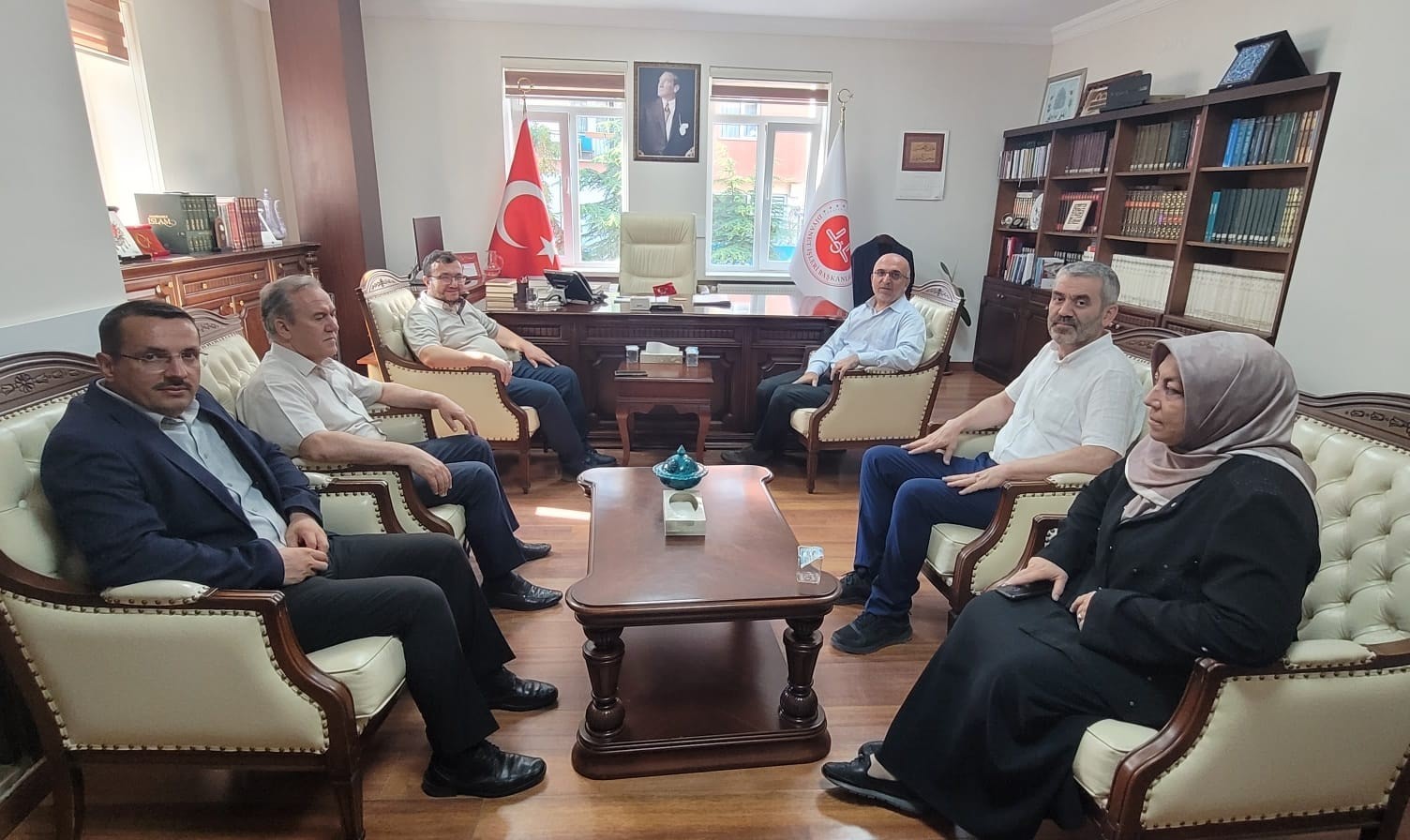 Sarı, Müftü İmamoğlu ile görüştü