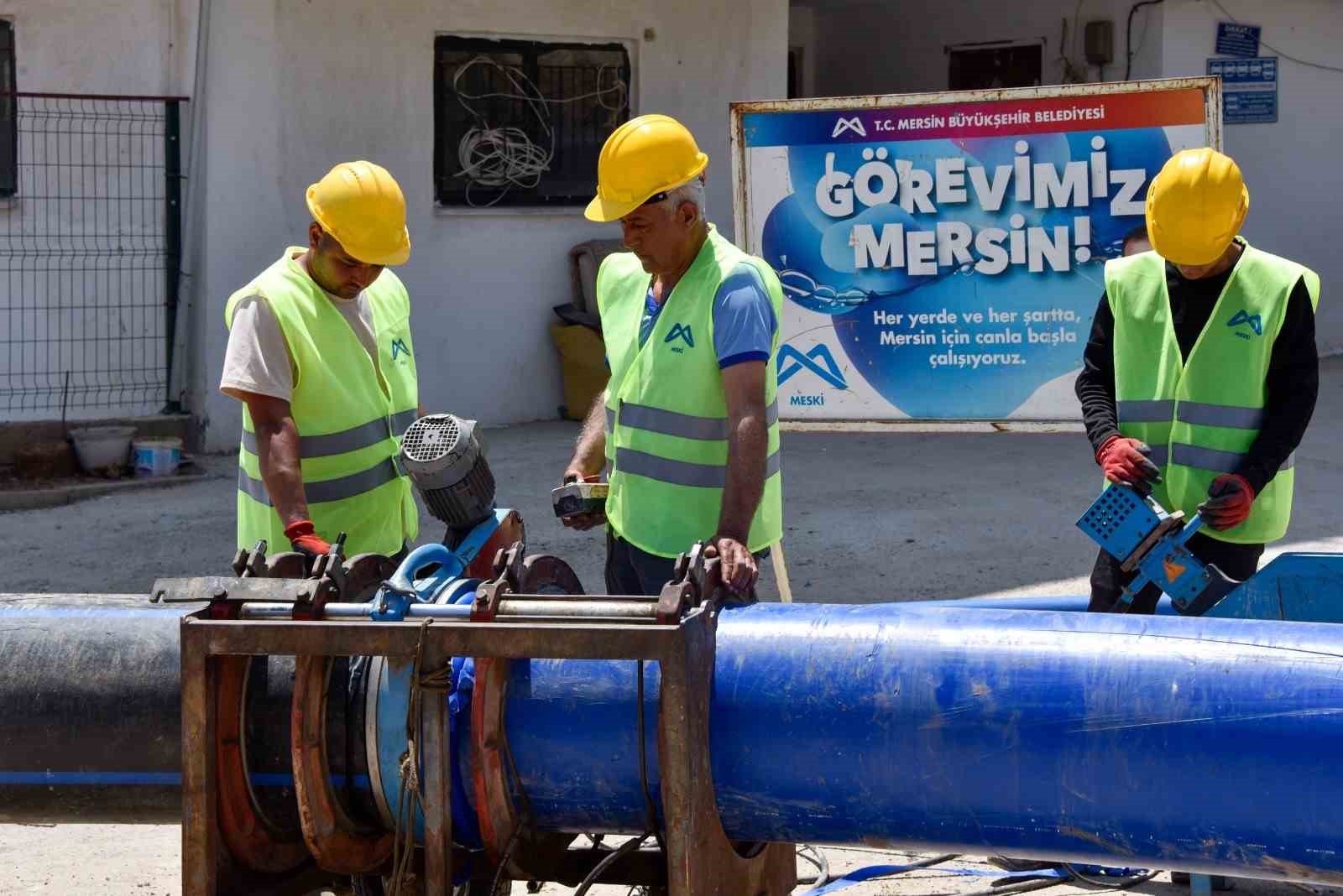 MESKİ, Aydıncık&rsquo;ta kesintisiz i&ccedil;me suyu altyapısını g&uuml;&ccedil;lendirdi
