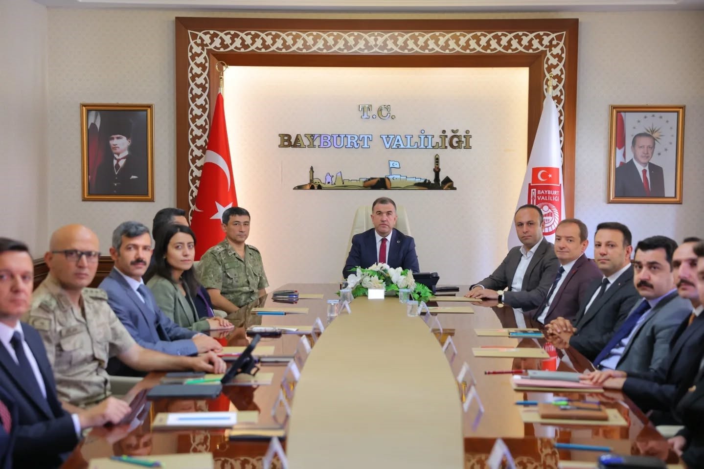 Bayburt’un asayiş ve güvenliğine yönelik yapılan çalışmalar toplantıda değerlendirildi