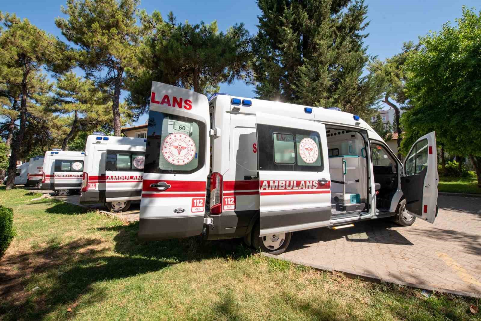 Muğla&rsquo;ya 4 yeni ambulans tahsis edildi

