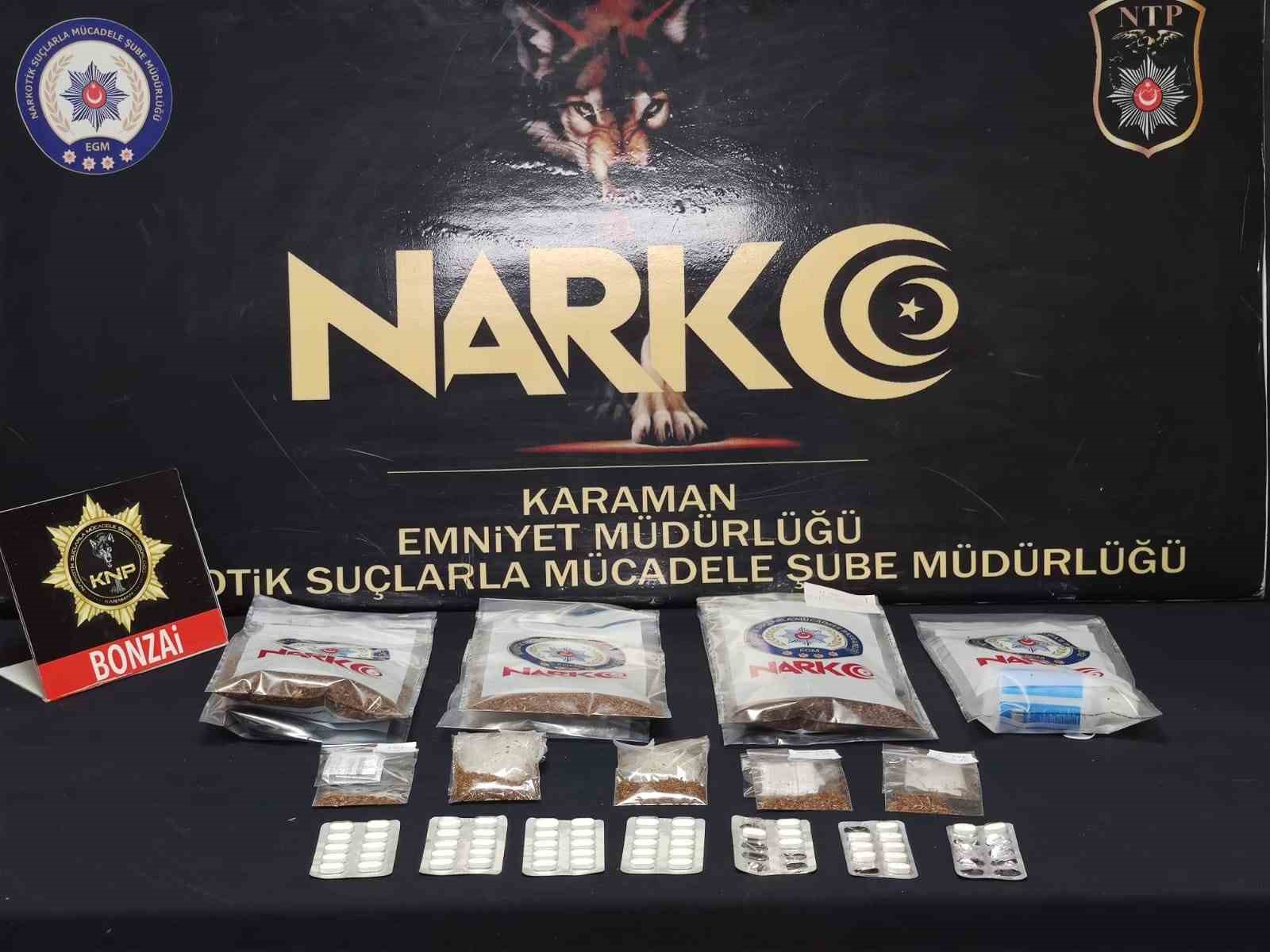 Karaman’da uyuşturucu ele geçirilirken, 10 kişi tutuklandı