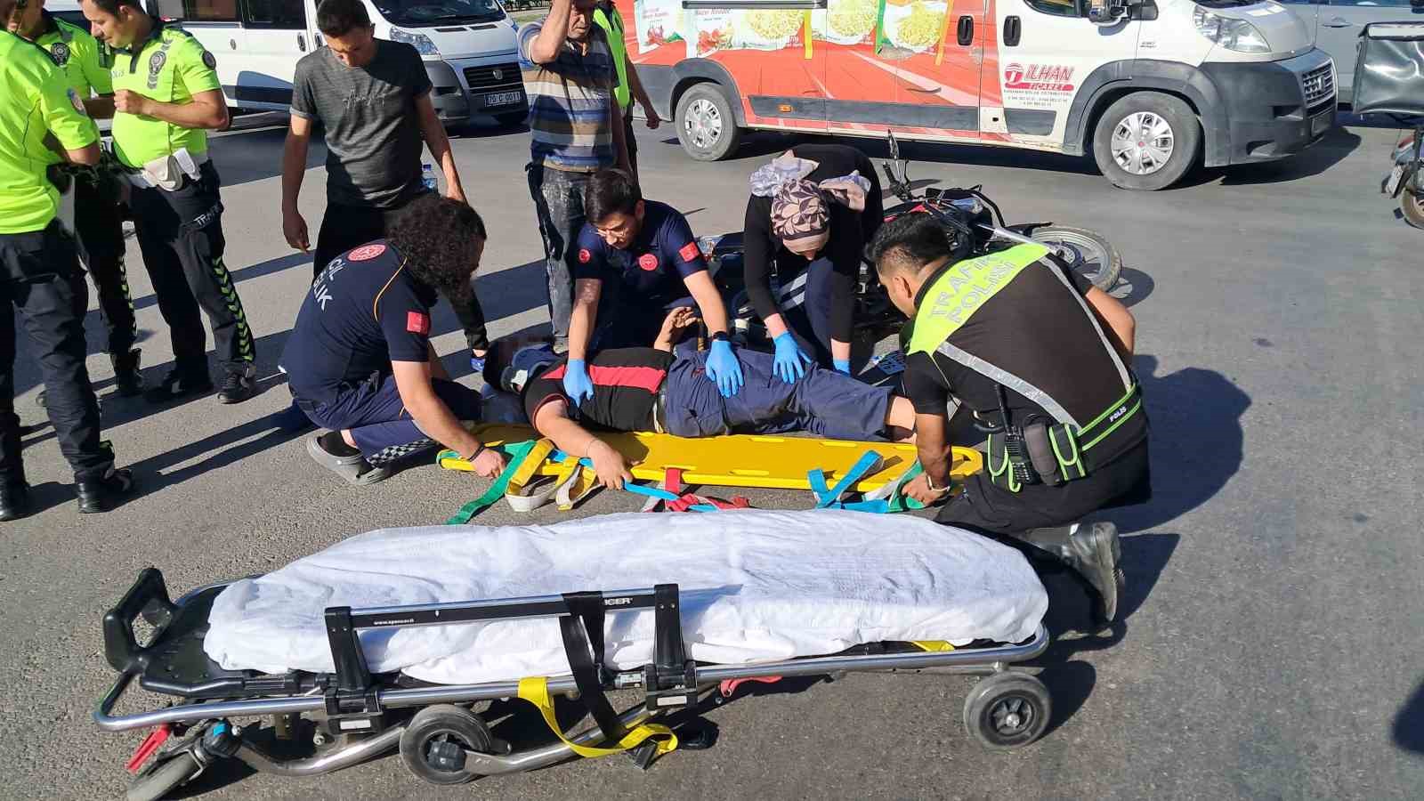 Karaman’da otomobil ile motosiklet çarpıştı: 1 yaralı