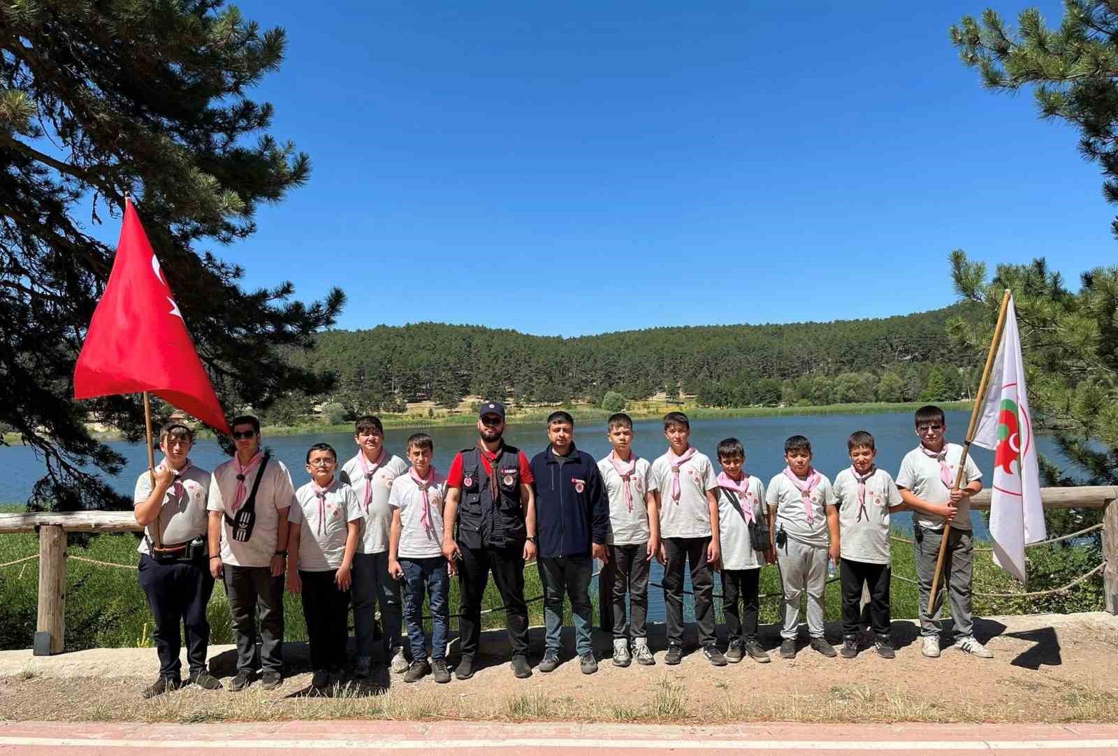 Hisarcık Diyanet izcileri Gölcük Yaylasında 3 gün kamp yaptı