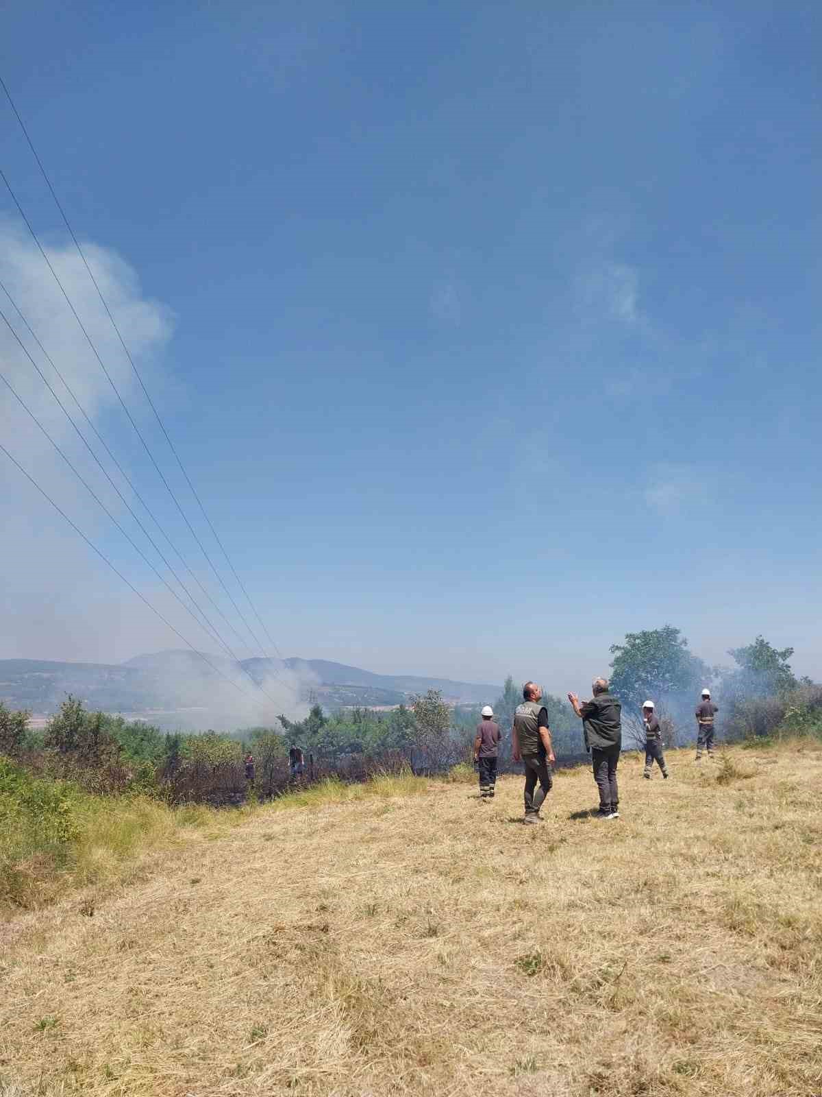 &Ccedil;aycuma&rsquo;da &ccedil;ıkan orman yangını korkuttu
