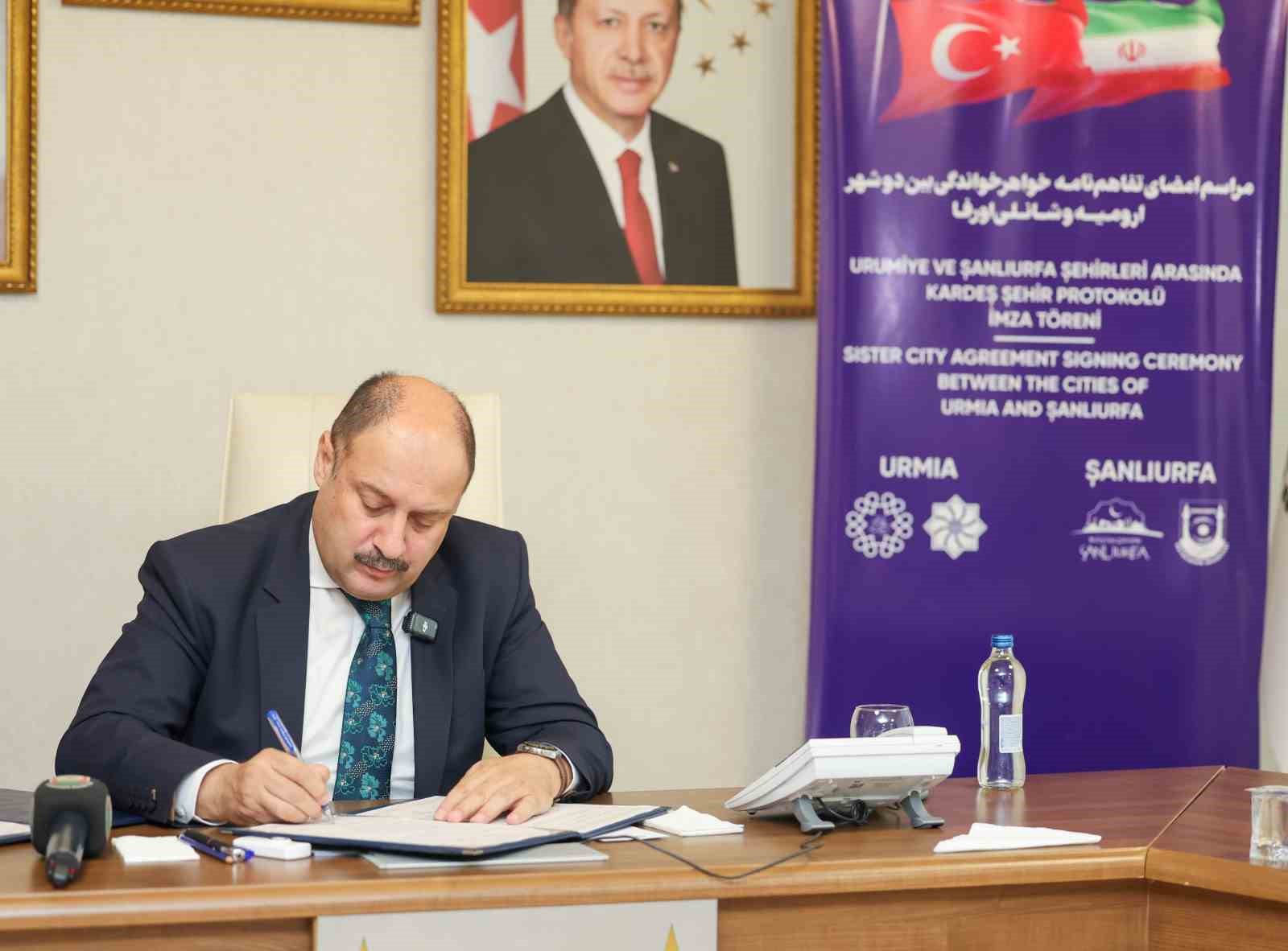 Şanlıurfa ile İran’ın Urumiye kenti ‘kardeş şehir’ oldu