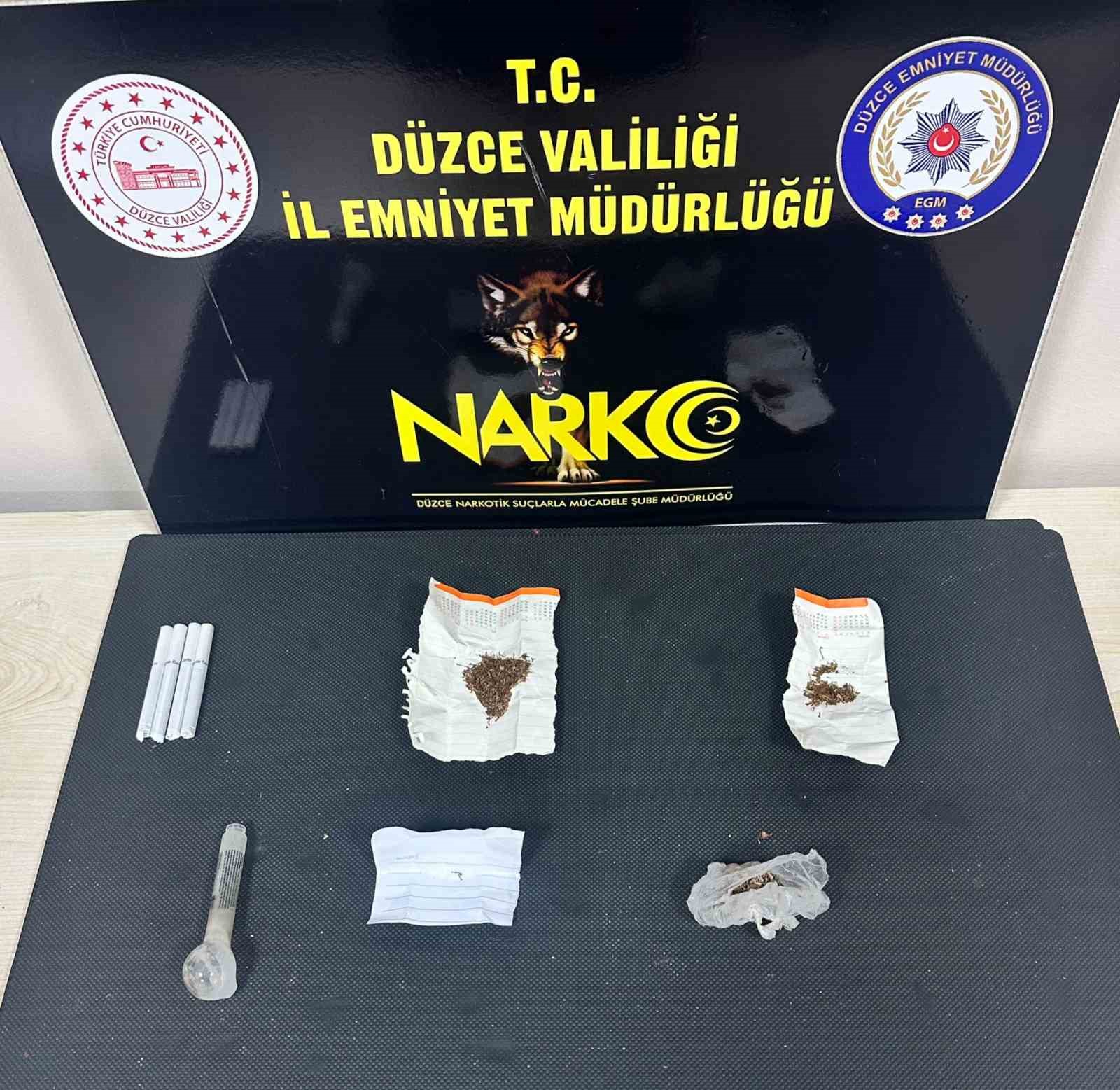 Düzce’de uyuşturucu operasyonu: 2 kişi tutuklandı