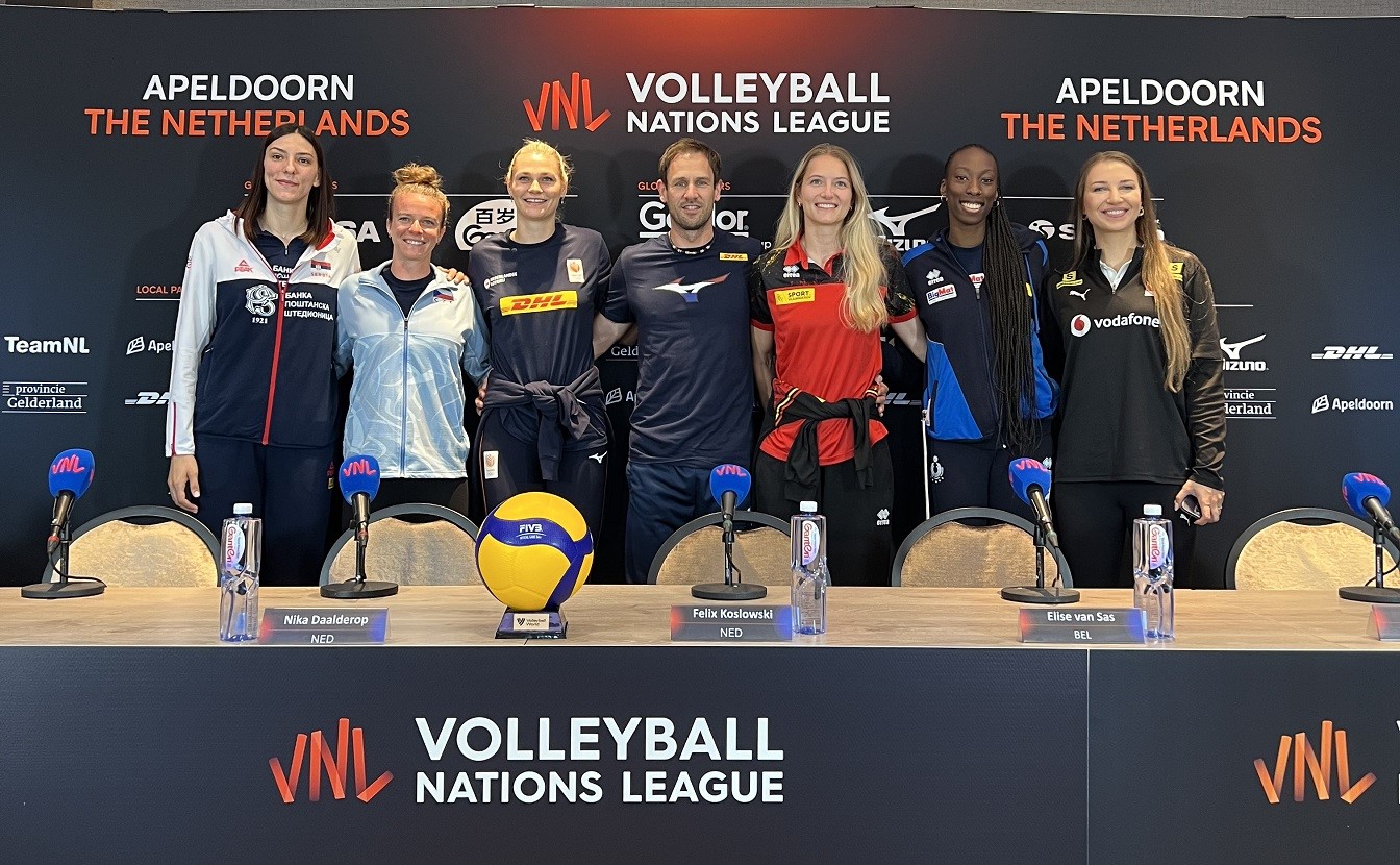 VNL Apeldoorn etabının basın toplantısı yapıldı