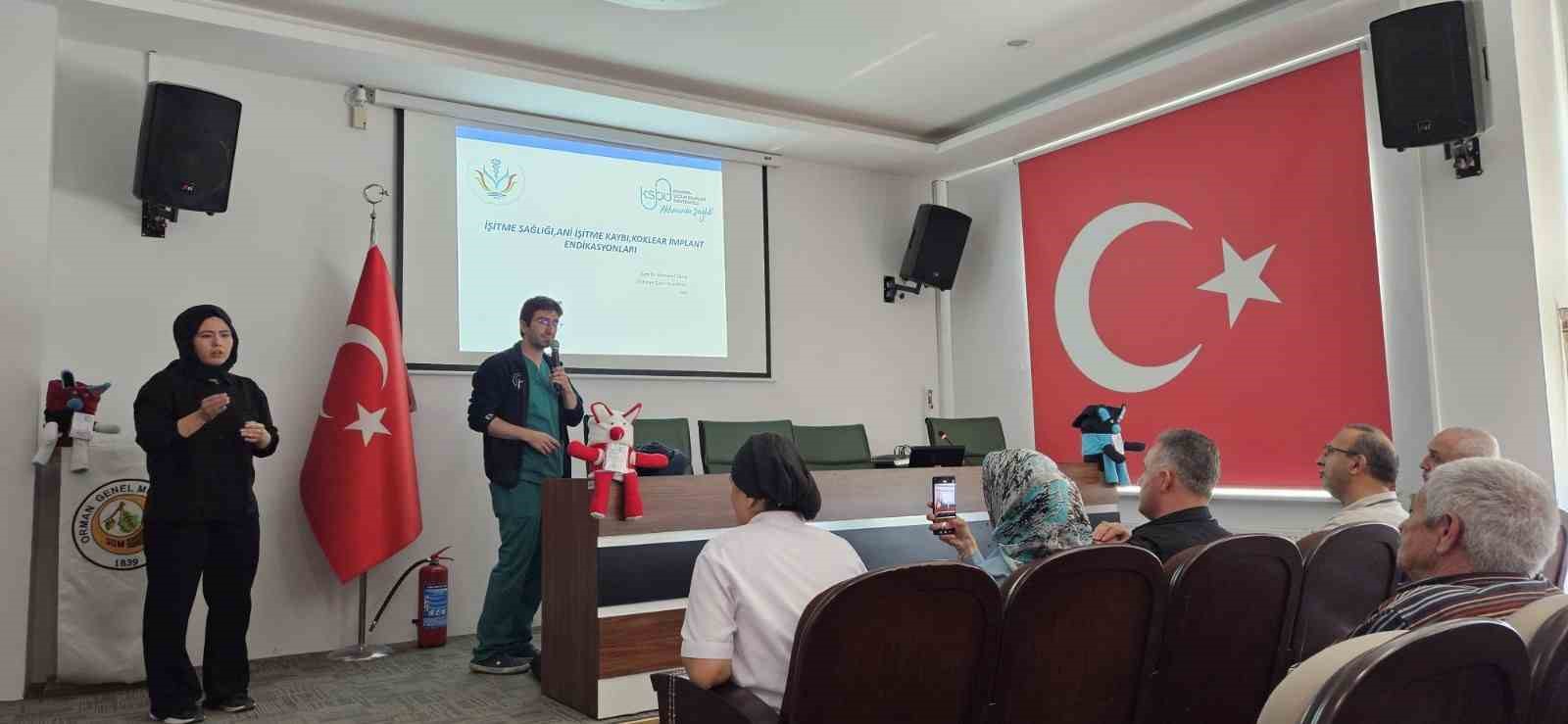 Orman B&ouml;lge M&uuml;d&uuml;rl&uuml;ğ&uuml; personeline işitme sağlığı eğitimi verildi
