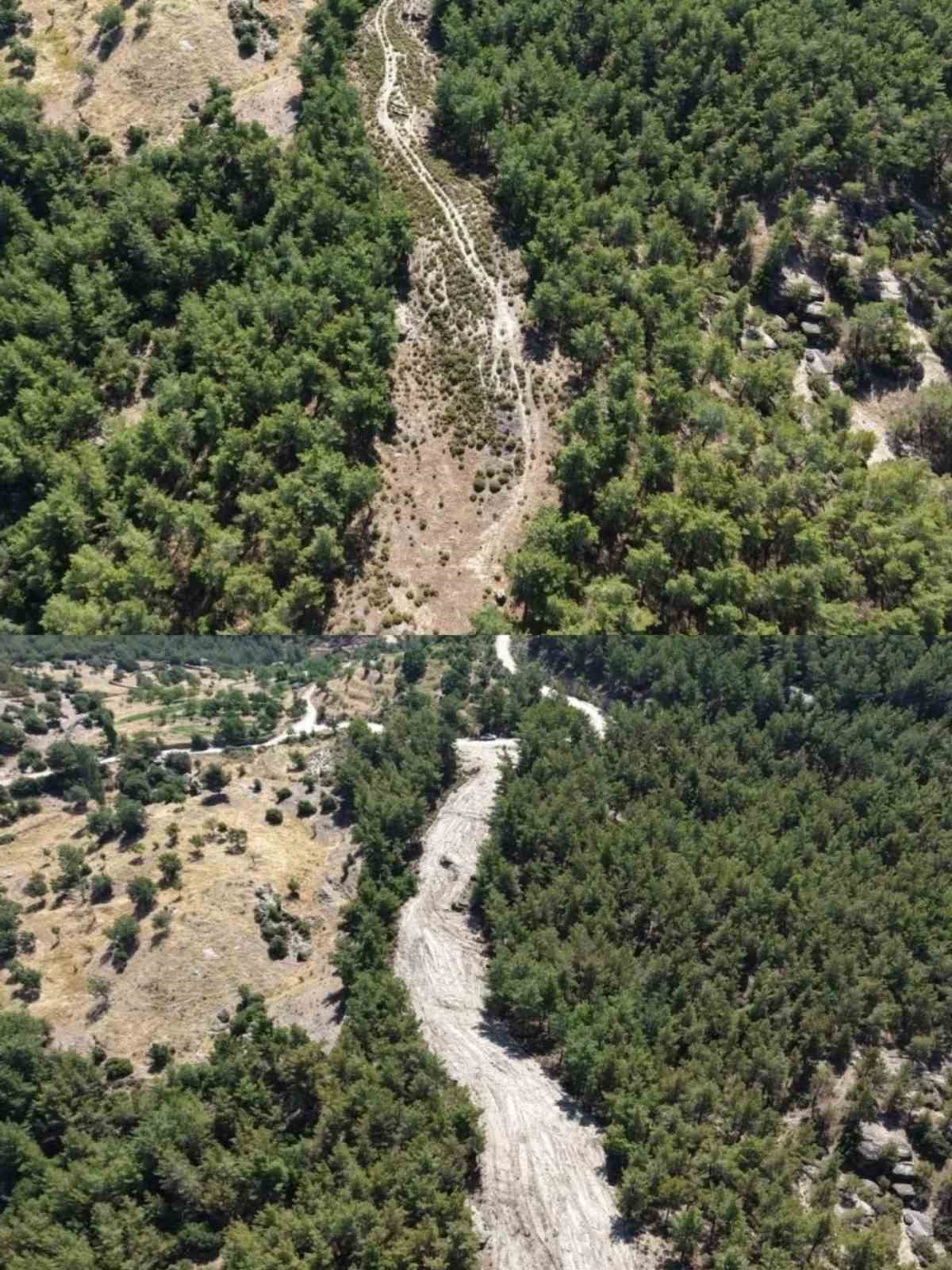 Çine’de orman yangınlarına karşı önleyici temizlik çalışması yapıldı