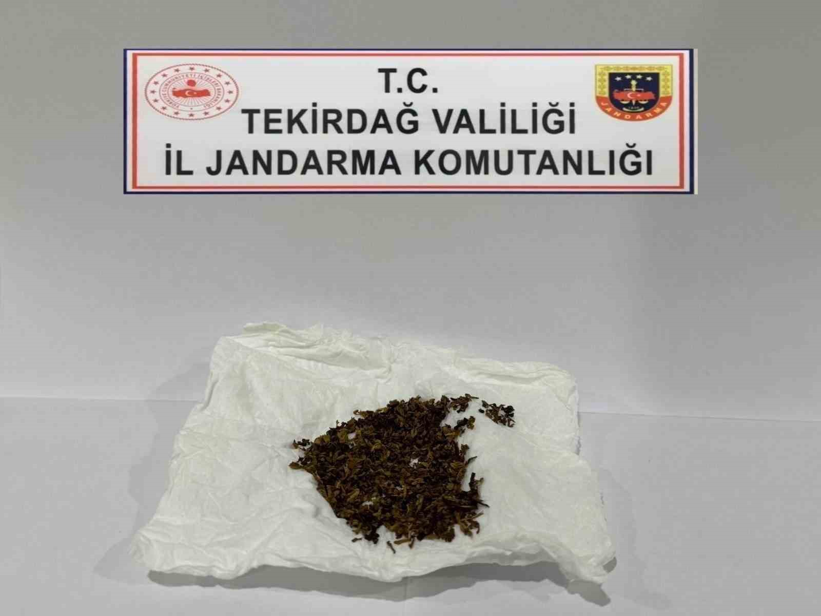 Tekirdağ’da jandarmadan uyuşturucuya geçit yok