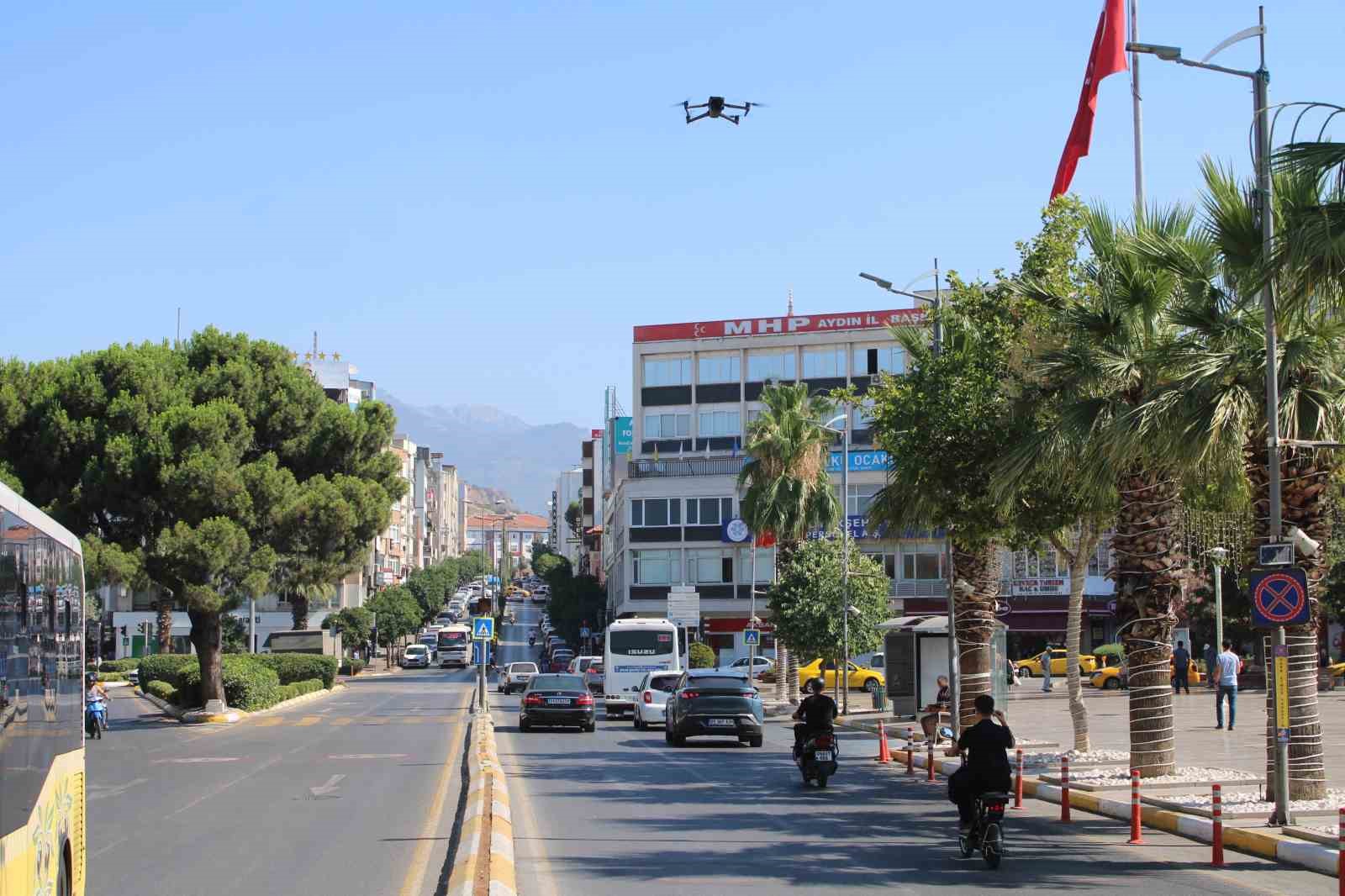 Aydın’da drone destekli asayiş ve trafik denetimi yapıldı