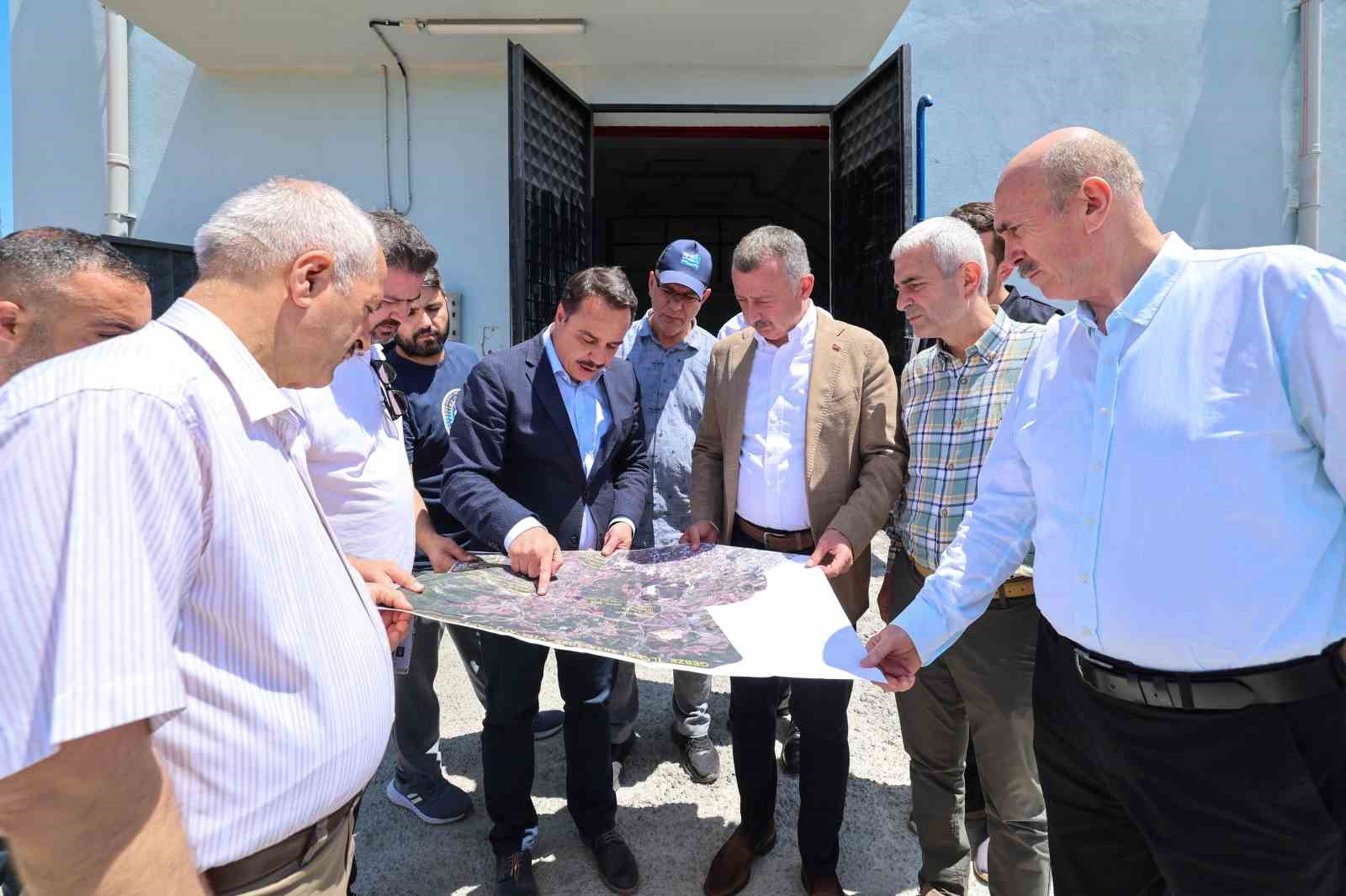 Büyükakın, Cumaköy ve Ovacık’taki altyapı çalışmalarını inceledi
