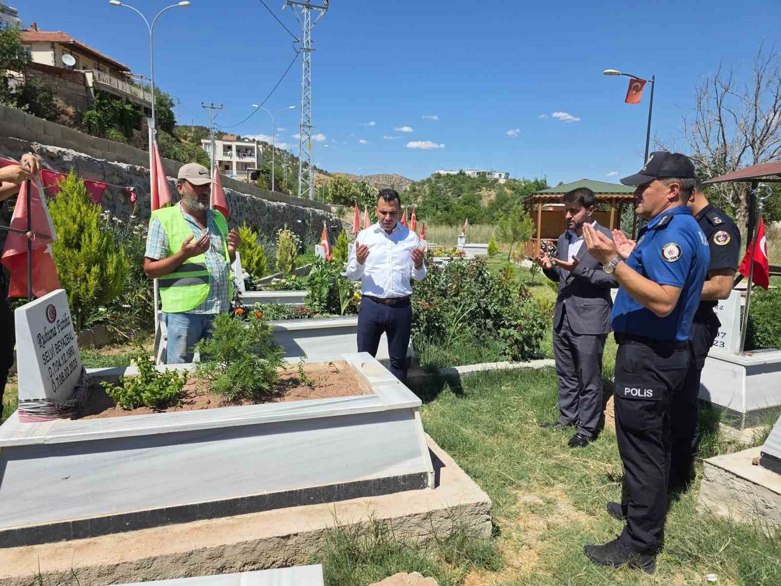 Kaymakam Kadir Algn, deprem ehitliini ziyaret etti
