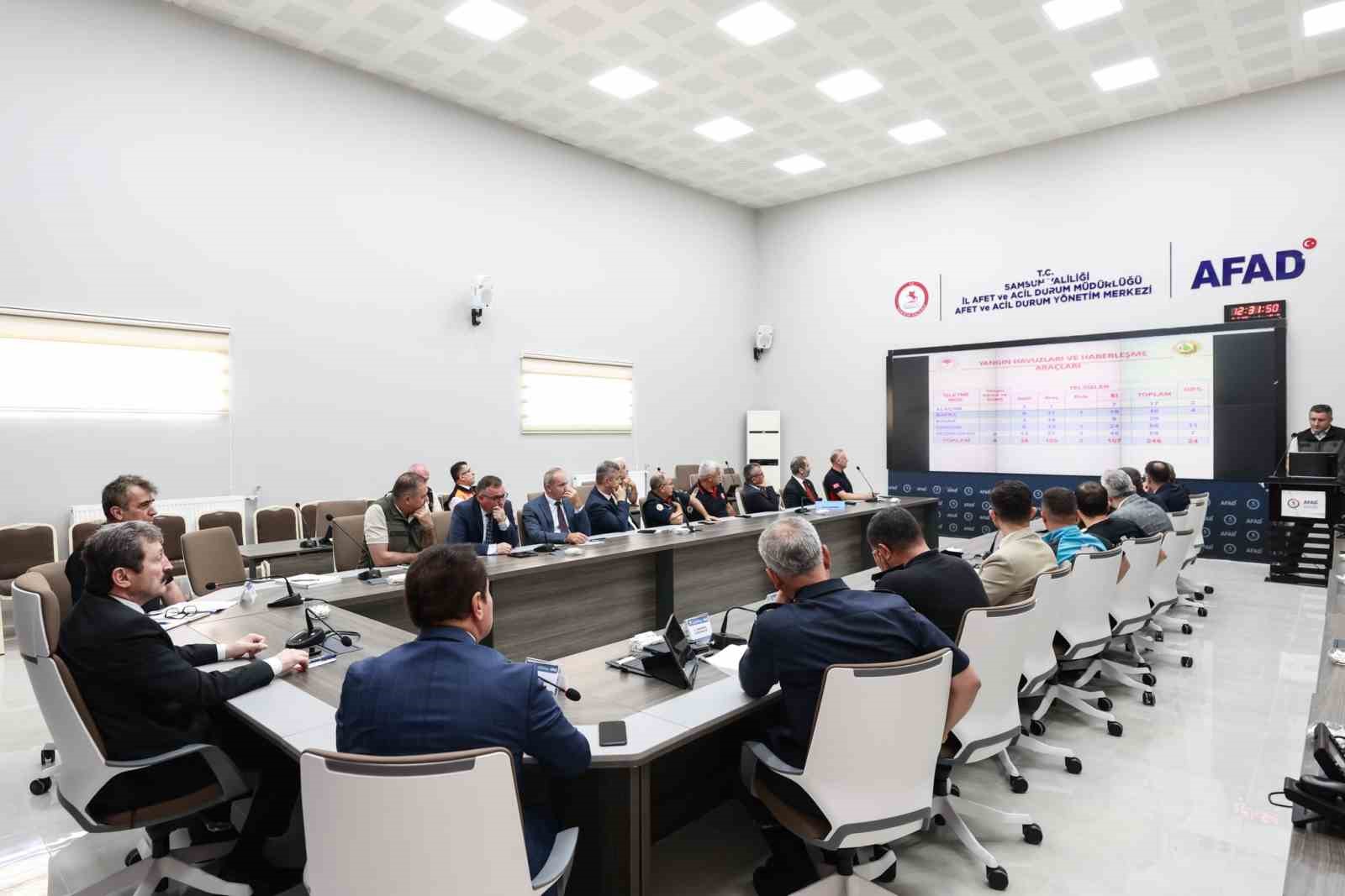 Ormanlar için kırmızı alarm: Samsun’da tedbirler gözden geçirildi
