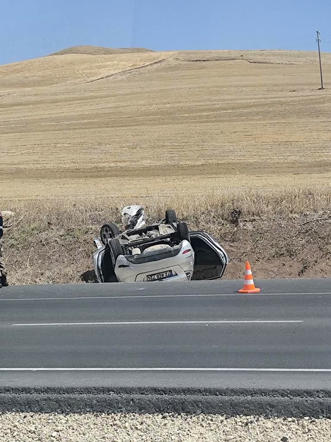 Siirt’te takla atan otomobilin sürücüsü yaralandı
