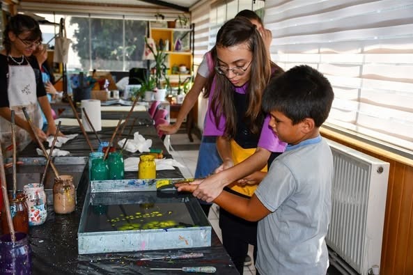 Balıkesir’de gençlerin yaz tatili dolu dolu geçiyor