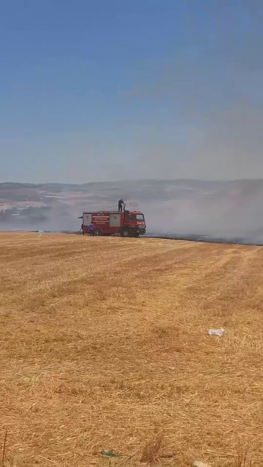 Bursa&rsquo;da korkutan anız yangını
