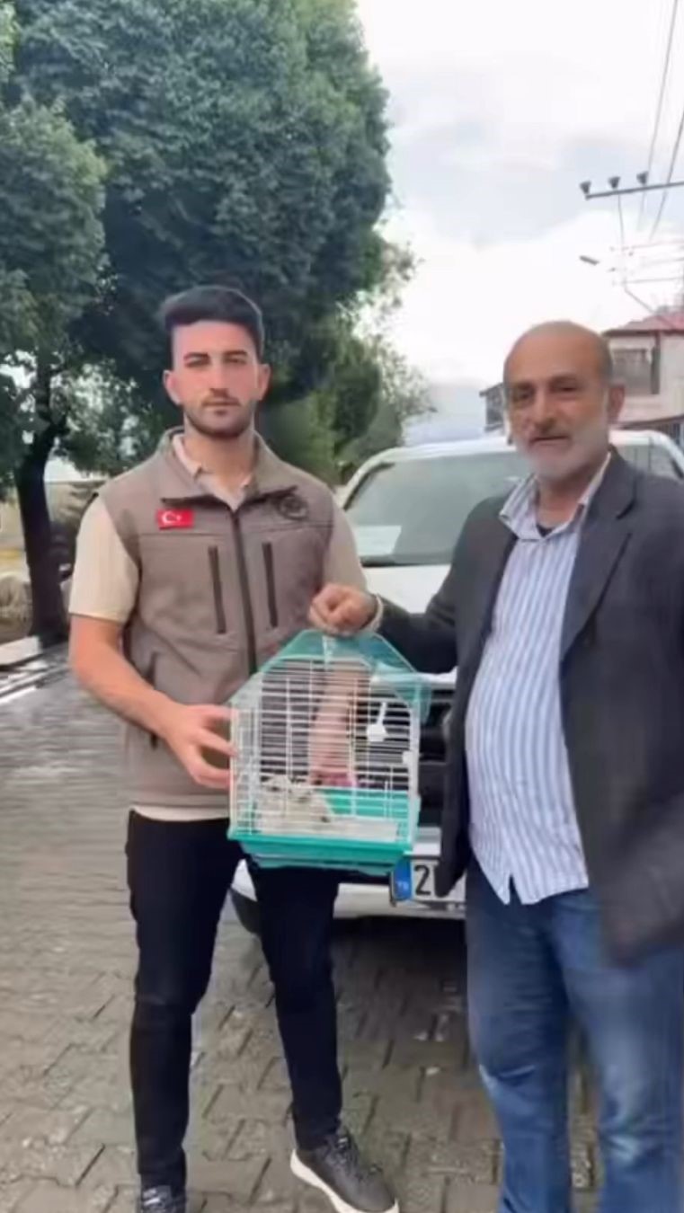 Vatandaşlar ve askerlerin bulduğu 3 kerkenez yavrusu doğaya salındı