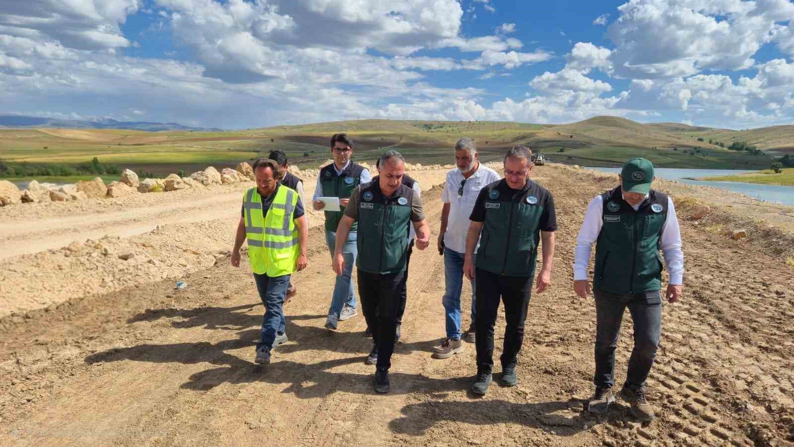 Bayburt Uğrak G&ouml;leti inşaatında sona gelindi
