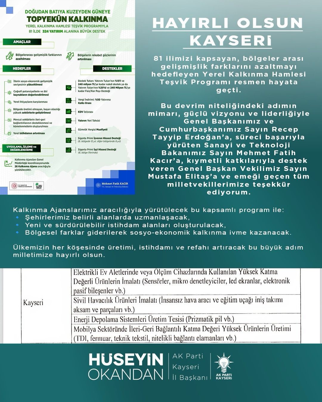 İHA ve eğitim uçağı iniş takımı ve parçaları Kayseri’de üretilecek