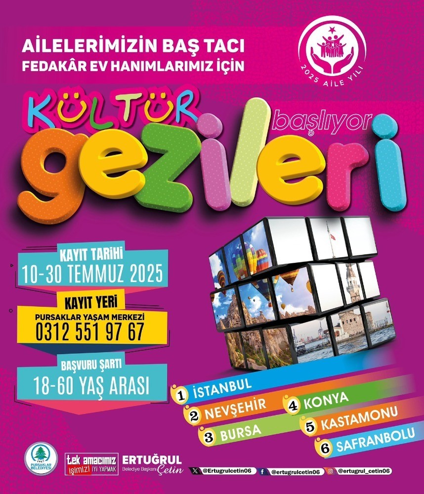 Pursaklar’da kültür gezileri kayıtları başladı