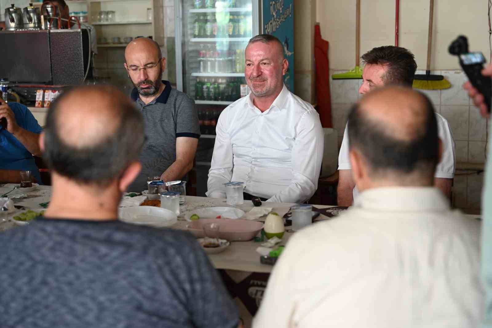 Başkan Karabatı&rsquo;dan esnaf buluşmalarında ilk adım
