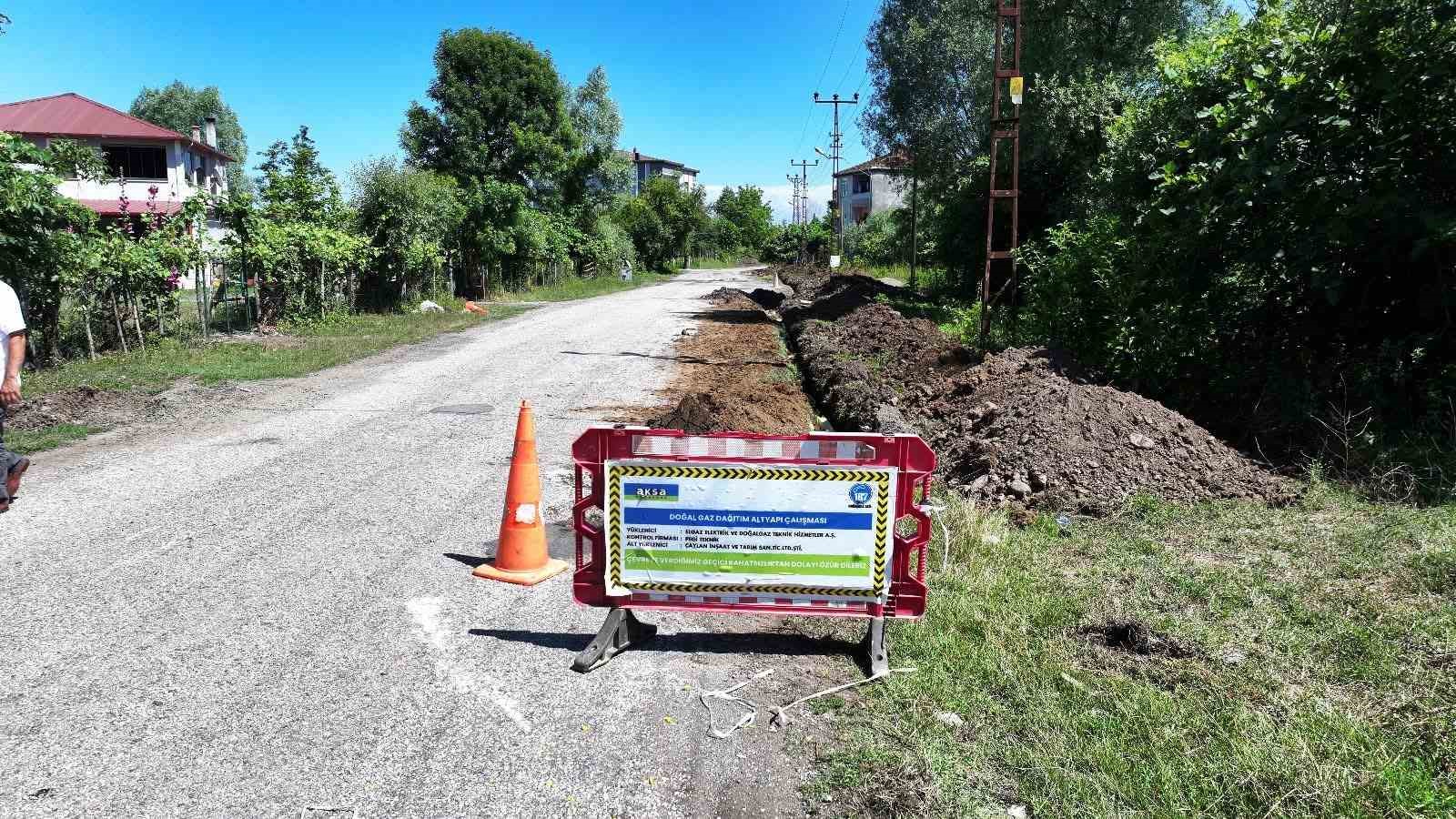 Terme&rsquo;de doğalgaz ağı genişliyor
