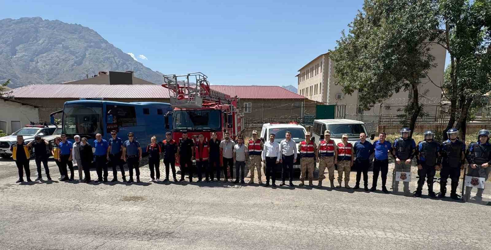 Cezaevinde deprem ve yangın tatbikatı