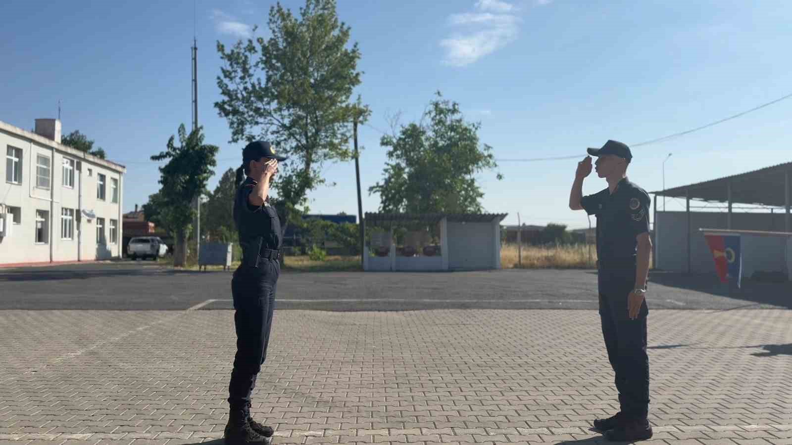 Tekirdağ’ın ilk kadın ilçe jandarma komutanı