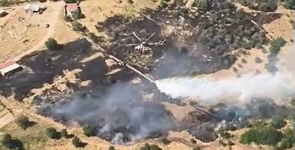 Çine’deki alevlerin etrafı çevrildi