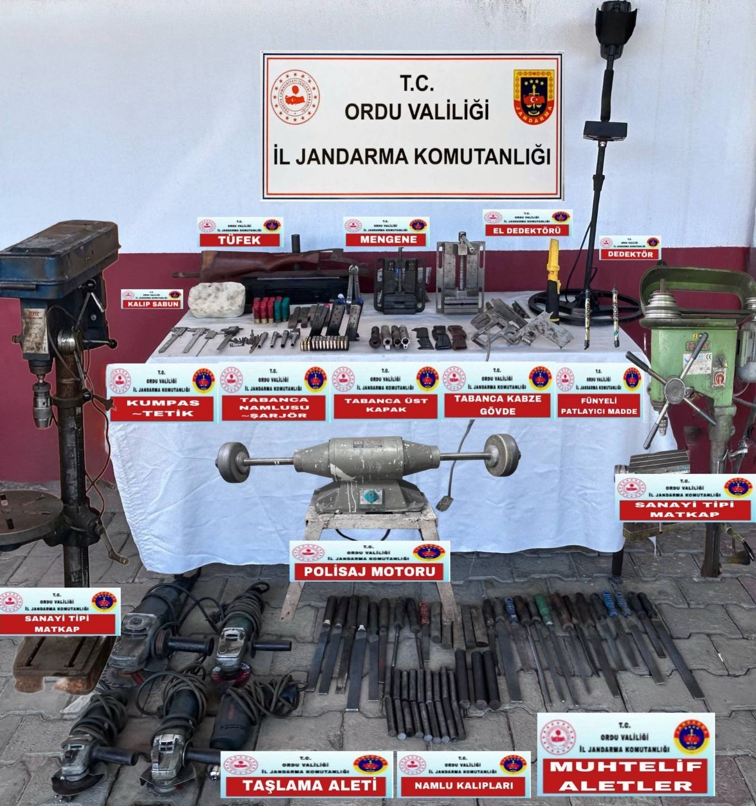 Ordu’da silah imal ve ticareti yapan 3 şüpheli yakalandı: 1 tutuklama