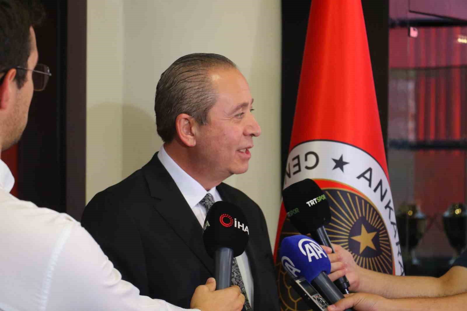 Gençlerbirliği Başkanı Sungur: "Hedefimiz Süper Lig’de kalıcı olmak"