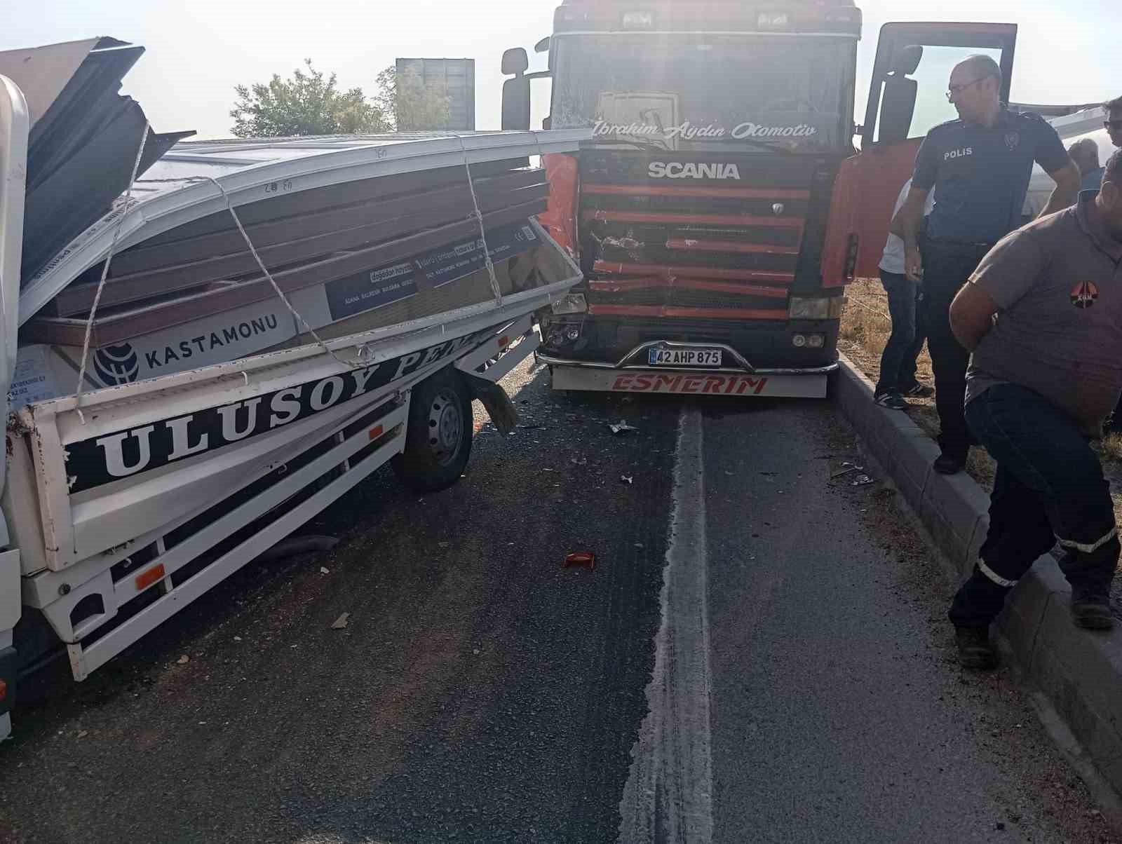 Konya’da zincirleme kaza: 1 yaralı