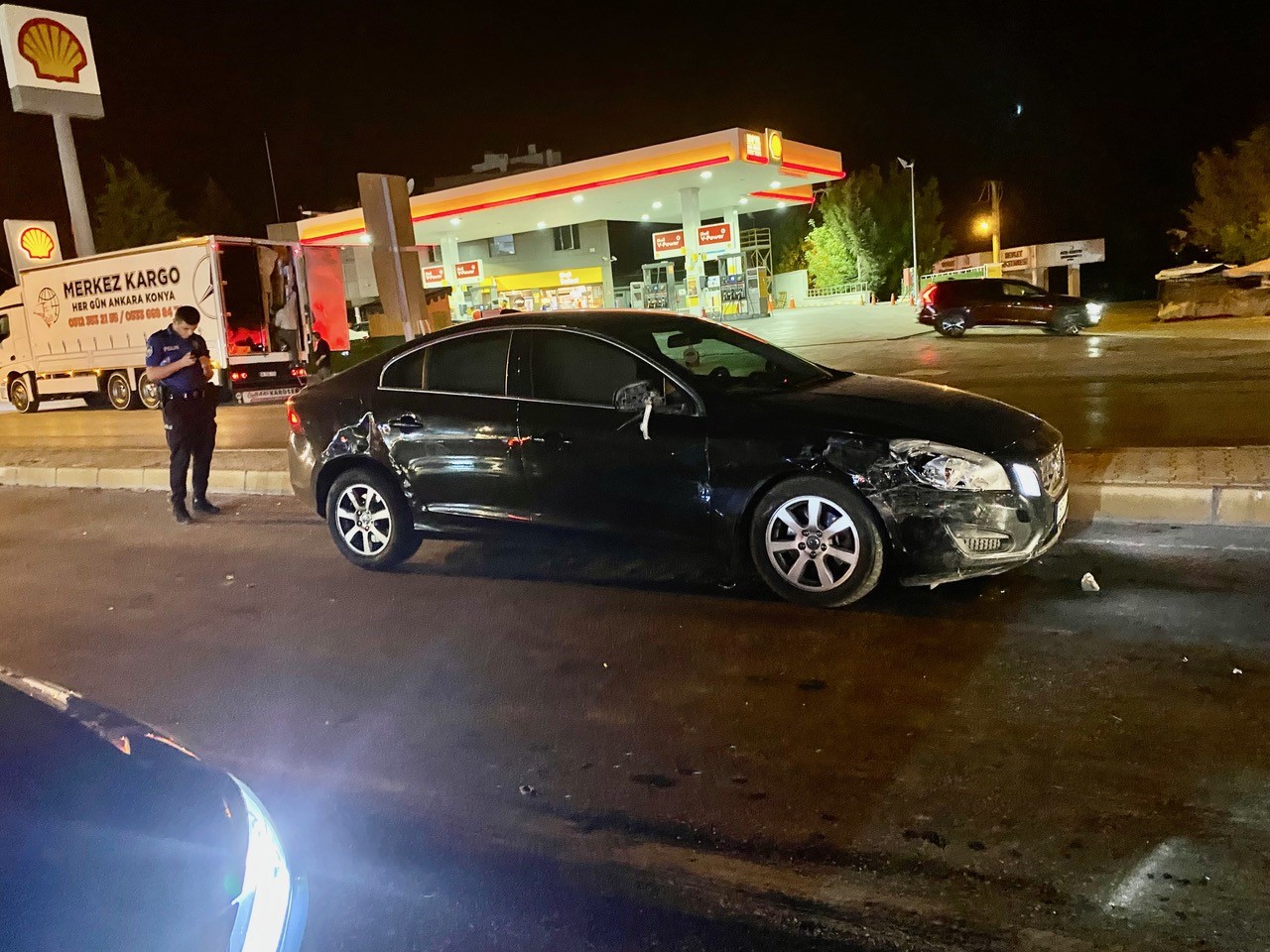 Kulu&rsquo;da iki otomobil kırmızı ışıkta &ccedil;arpıştı: 1 yaralı
