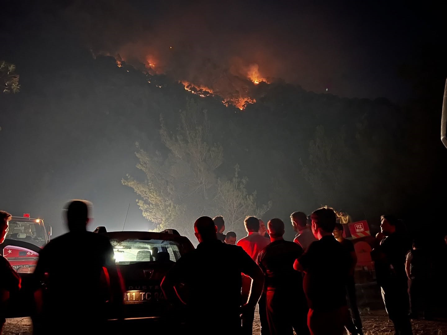 Başkan Yıldırım, yangın bölgesinde incelemeler yaptı