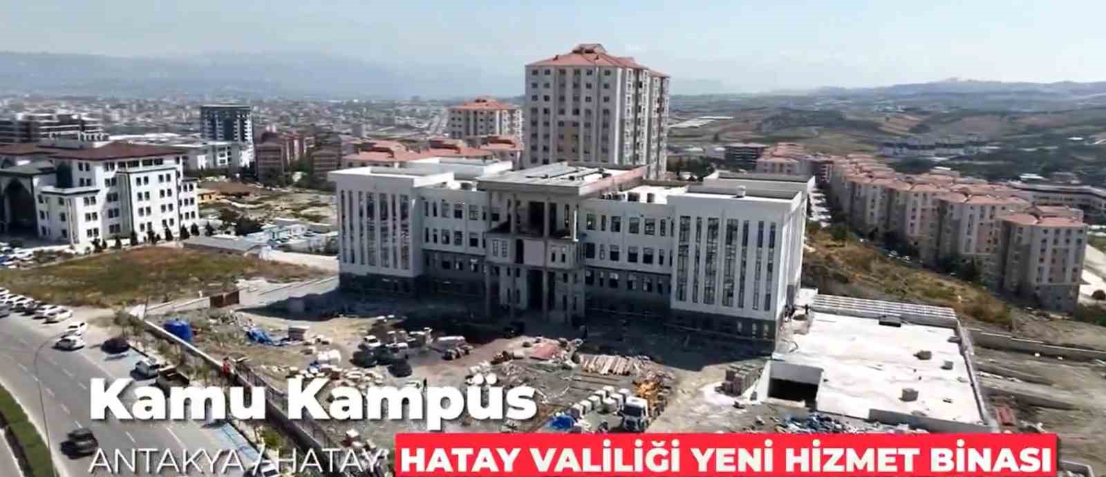 Hatay Valiliği’nin yeni hizmet binası inşa ediliyor