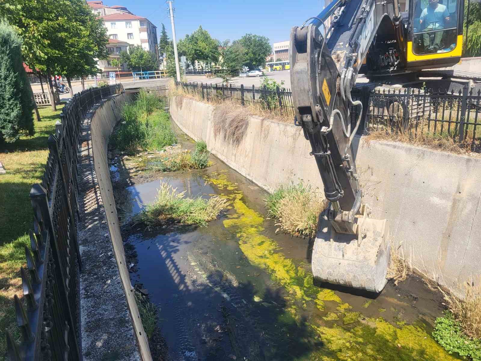 Çorum’daki derelerde temizlik çalışmaları sürüyor