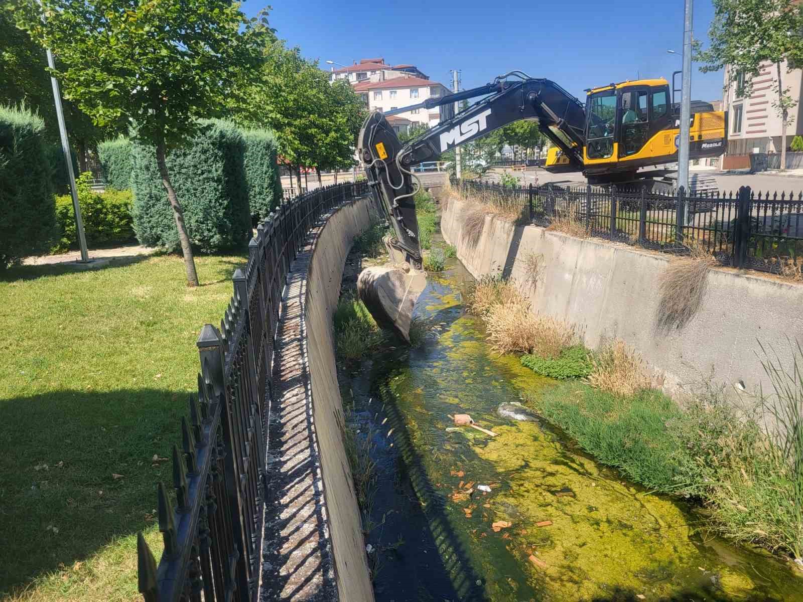 &Ccedil;orum&rsquo;daki derelerde temizlik &ccedil;alışmaları s&uuml;r&uuml;yor
