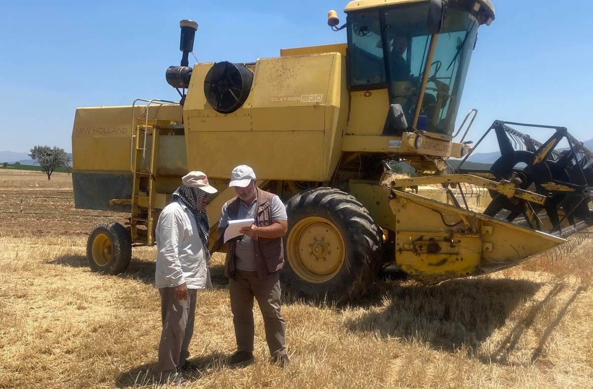 Beyşehir’de hububat alanlarında dane kaybının önüne geçebilmek için seferber oldular